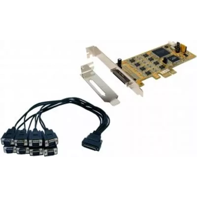 EXSYS EX-45368 scheda PCIe 8S seriale RS-232/422/485 incl. staffa low-profile (SystemBase)