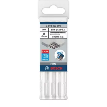 BOSCH PRO SDS Plus-5X punta per martello 8x50x110 mm 2608833898
