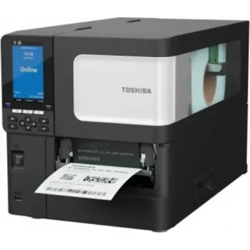 Toshiba BX410T-GS02-QM-S stampante industriale per codici a barre, 203 dpi, trasferimento termico/direttamente termico, USB e LAN, LCD a colori, Near Edge, A-BRID OS 18221169006
