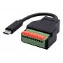EXSYS EX-49125 cavo adattatore USB-C maschio su terminal block a 10 pin con pulsante, 15 cm, USB 3.2 Gen 1