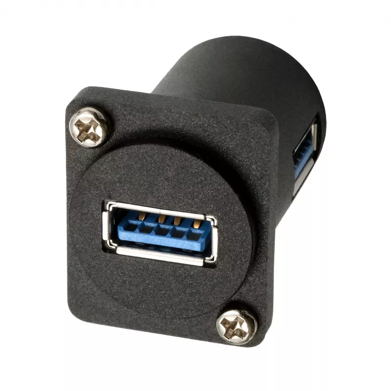 Adattatore EXSYS EX-49154 tipo D USB-A femmina a femmina 90°, USB 3.2 Gen 1