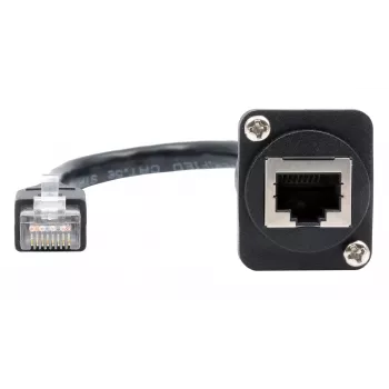 Cavo adattatore EXSYS tipo D RJ45 femmina a maschio, CAT.5e, 20 cm, nero EX-49159