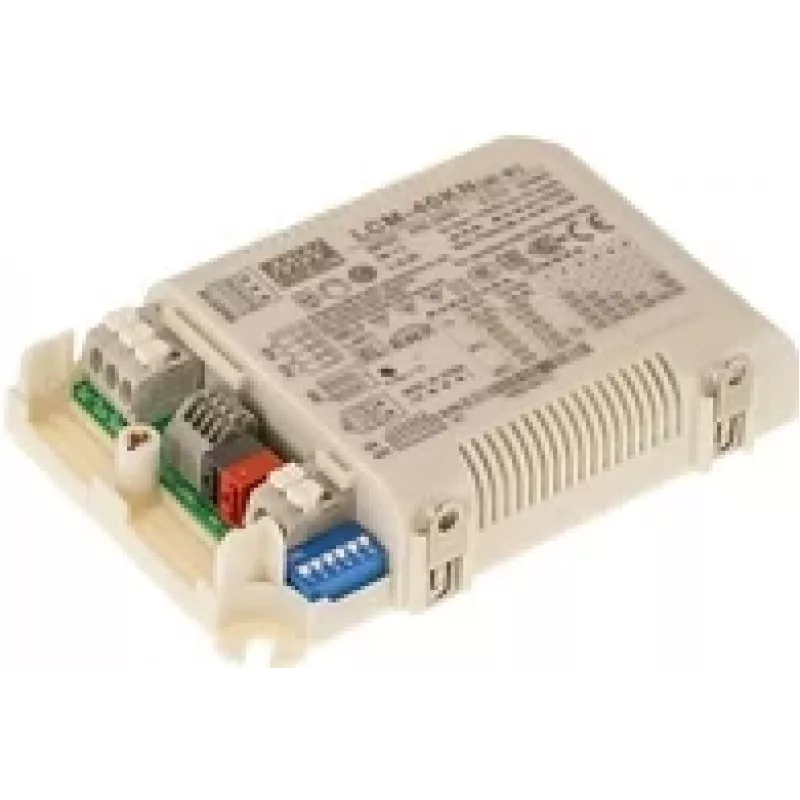 Driver LED a corrente costante MEAN WELL LCM-40KN 40W KNX (350-1050mA, interruttore DIP)