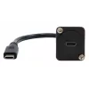 Cavo adattatore EXSYS EX-49166 tipo D USB-C femmina a maschio, USB 3.2 Gen 2, 20 cm, nero