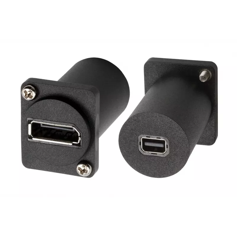 Adattatore da incasso EXSYS EX-49170 DisplayPort a Mini DisplayPort femmina, 4K UHD