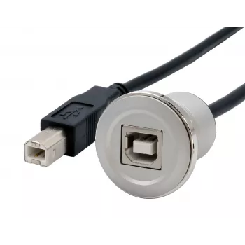 Cavo adattatore da incasso EXSYS EX-49182 USB 2.0, USB B femmina a USB B maschio, 30 cm, case in metallo