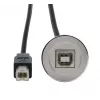 Cavo adattatore da incasso EXSYS EX-49182 USB 2.0, USB B femmina a USB B maschio, 30 cm, case in metallo