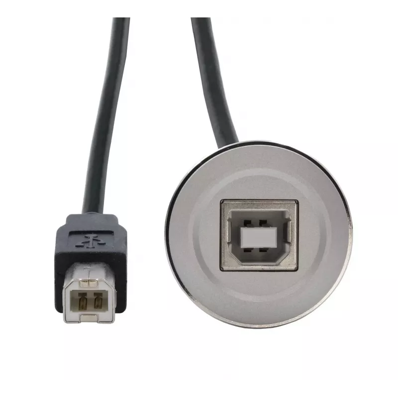 Cavo adattatore da incasso EXSYS EX-49182 USB 2.0, USB B femmina a USB B maschio, 30 cm, case in metallo