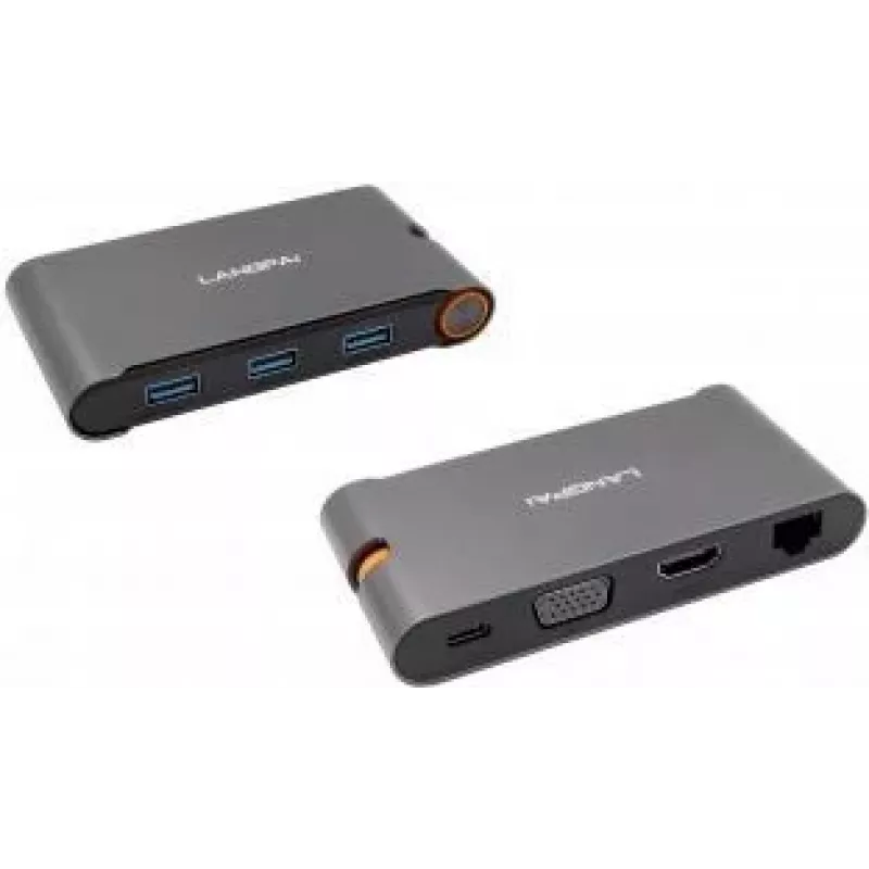 Hub in metallo EXSYS EX-1220HM USB 3.2 Gen 1 con 7 porte in 1 per notebook, MateBook e MacBook