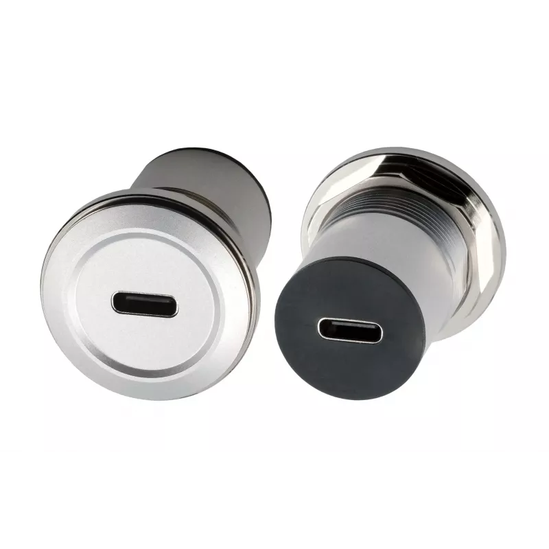 Adattatore da incasso EXSYS EX-49195 USB-C femmina a USB-C femmina, metallo, USB 3.2 Gen 1