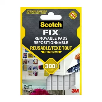 3M Scotch-Fix quadrati di montaggio 11 mm x 15 mm bianco confezione da 64 7100263372