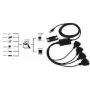 Adattatore EXSYS EX-1324 USB 2.0 a 4 porte RS-232 seriale, case in metallo, chipset FTDI, 921,6 Kbps, connettore DB9