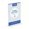 Espositore da tavolo EUROPEL Budget DIN A5, bifacciale, polistirene, trasparente 351006