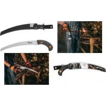 Bradas V-SERIES sega da giardino con custodia, lama in acciaio temprato SK5 da 320 mm, denti a tripla affilatura, taglio a trazione KT-V1404K