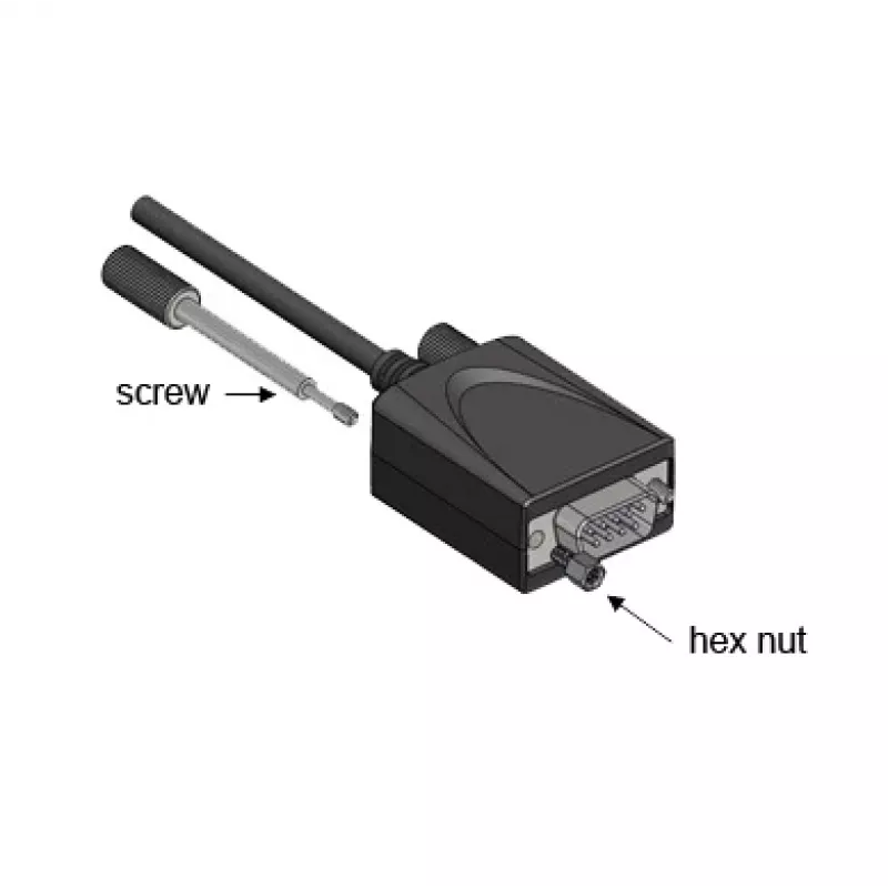 EXSYS EX-1311-2IS adattatore USB 2.0 a RS-232 seriale con chipset FTDI FT232RL, 921,6 Kbps, connettore maschio DB9, cavo 0,8 m