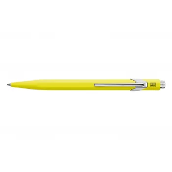 Caran d'Ache 849 PopLine Fluo penna a sfera, giallo fluorescente, inchiostro blu, medium 849.470