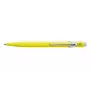 Caran d'Ache 849 PopLine Fluo penna a sfera, giallo fluorescente, inchiostro blu, medium 849.470