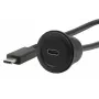 EXSYS EX-49222 cavo adattatore USB-C per montaggio a pannello, USB 3.2 Gen 2, 10Gbps, 100W PD, 30cm