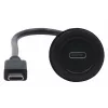 EXSYS EX-49222 cavo adattatore USB-C per montaggio a pannello, USB 3.2 Gen 2, 10Gbps, 100W PD, 30cm