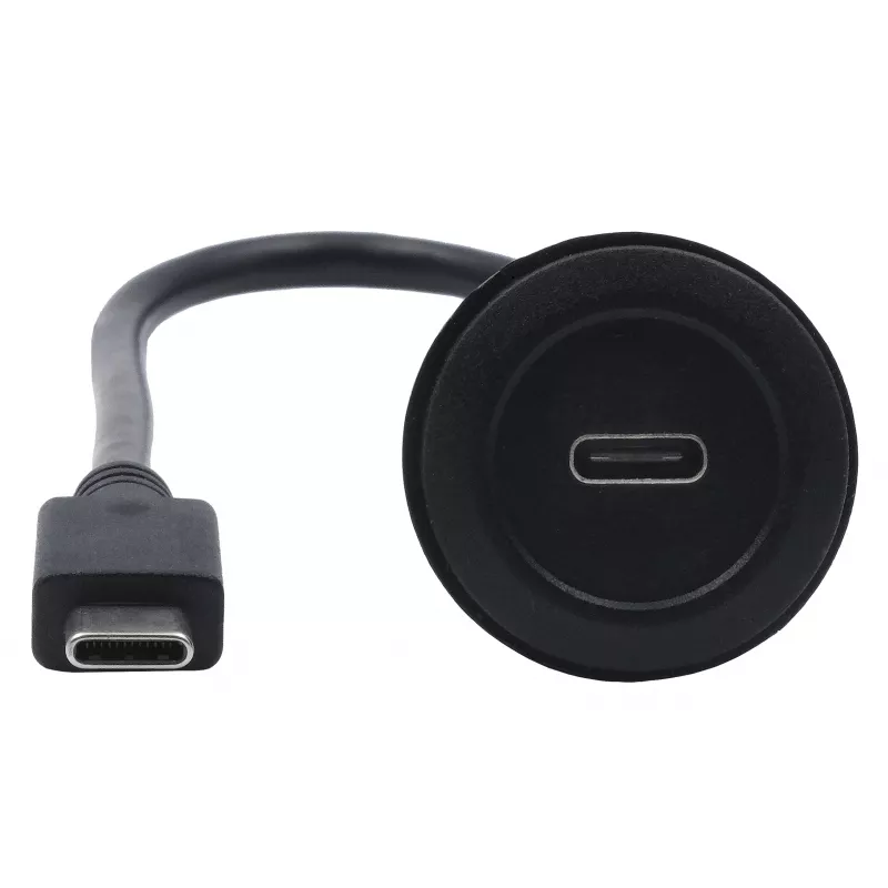 EXSYS EX-49222 cavo adattatore USB-C per montaggio a pannello, USB 3.2 Gen 2, 10Gbps, 100W PD, 30cm