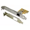 EXSYS EX-6071C scheda PCI Express Gigabit Ethernet, 1x RJ45, Realtek, staffa low profile inclusa