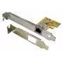 EXSYS EX-6071C scheda PCI Express Gigabit Ethernet, 1x RJ45, Realtek, staffa low profile inclusa