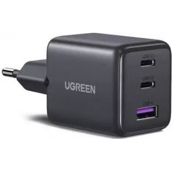 UGREEN Caricabatterie rapido 30W 3 porte GaN II USB-A e 2 x USB-C nero (55536)