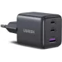 UGREEN Caricabatterie rapido 30W 3 porte GaN II USB-A e 2 x USB-C nero (55536)