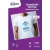 Avery Carta transfer per T-shirt A4 bianca per tessuti chiari, stampanti laser, 15 fogli (C9403-15)
