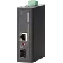MICROSENS MS657099X Media converter industriale, 2x RJ45 + 2x SFP, 100M/1G, guida DIN, da -40 a 75°C