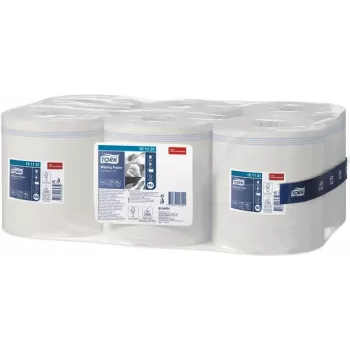 Tork panno multiuso 151131, 1 velo, bianco, 21,5 cm x 275 m, 6 rotoli/confezione