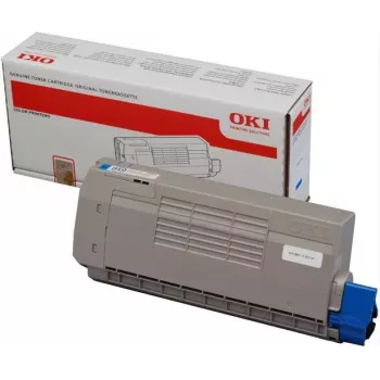 OKI 43866107 cartuccia toner originale ciano, 10.000 pagine, per C5850/C5950/MC560 Serie