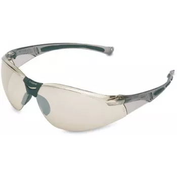 Honeywell Safety 1015350 occhiali di protezione con lente argentata a specchio, protezione laterale e superiore, antigraffio, protezione UV, EN 166