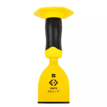 C.K Tools T3087S 3 scalpelli piatti 75 mm larghezza lama, 220 mm lunghezza, gambo esagonale