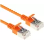 ACT DC7130 0,15 m LSZH U/FTP CAT6A Datacenter Slimline patch cable Snagless RJ45 arancione