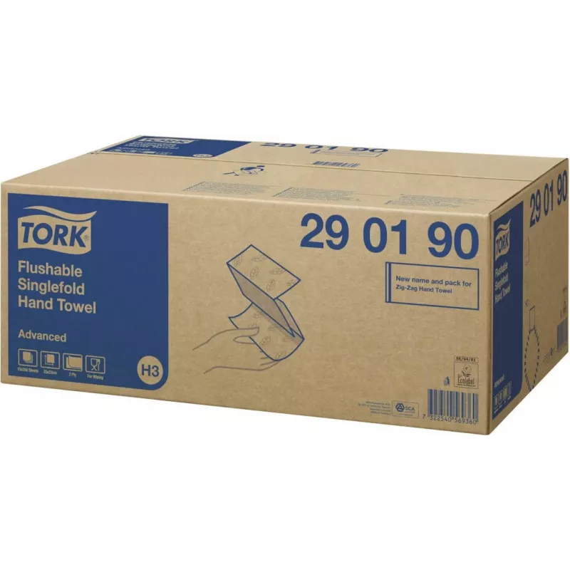 Tork 290190 Advanced rotolo asciugamani 2 veli, bianco, 150 m, 6 rotoli