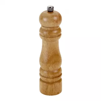Metaltex Spice Line macinino per spezie manuale, legno di gomma, marrone, 170 mm, macinatura regolabile, ricarica dall'alto, 1 pz. 586017010