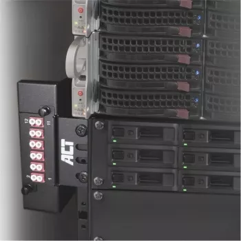 ACT Zero U supporto multifunzione FA2133 – montaggio rack 19 pollici, acciaio, nero