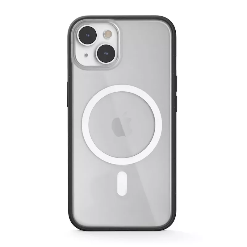 Woodcessories ECO643 custodia per iPhone 14 Plus - cover posteriore ecologica nera e trasparente