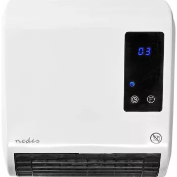 Nedis HTBA20WT termoventilatore in ceramica 1500 W bianco/grigio per ambienti fino a 20 m²