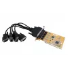 EXSYS Scheda seriale PCI RS-232 4 porte con chipset FTDI (EX-41084)