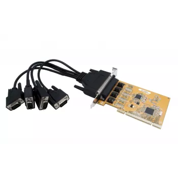 EXSYS Scheda seriale PCI RS-232 4 porte con chipset FTDI (EX-41084)