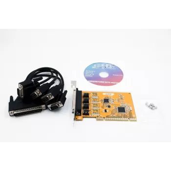 EXSYS Scheda seriale PCI RS-232 4 porte con chipset FTDI (EX-41084)