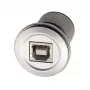EXSYS EX-49192 adattatore da incasso in metallo USB 2.0 Type-B femmina a femmina