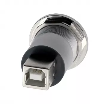 EXSYS EX-49192 adattatore da incasso in metallo USB 2.0 Type-B femmina a femmina