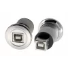 EXSYS EX-49192 adattatore da incasso in metallo USB 2.0 Type-B femmina a femmina