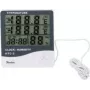 Bradas WL-M21 White Line stazione meteo digitale con sensore esterno di temperatura wireless, temperatura interna/esterna da -10°C a 70°C, bianco