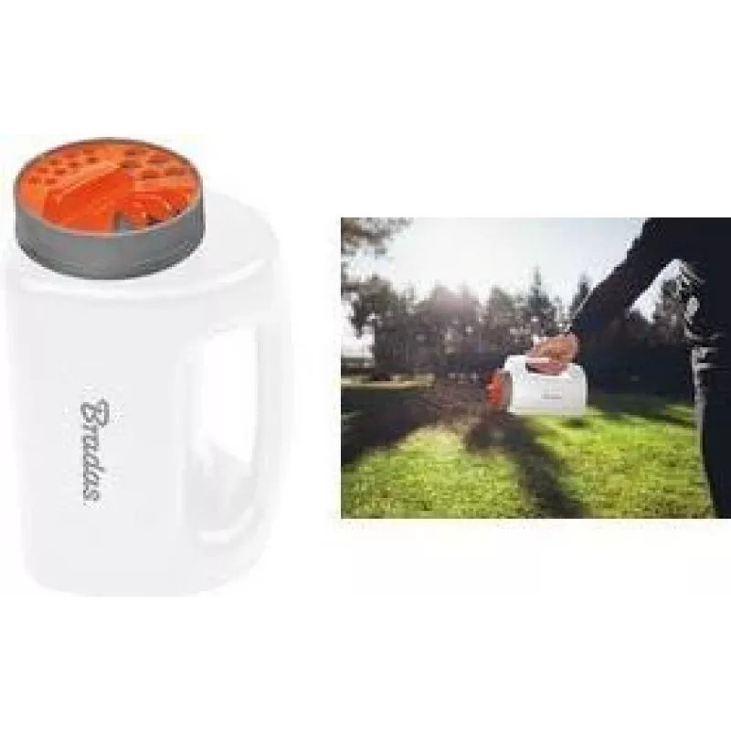 Bradas spandiconcime manuale mini WHITE LINE, 2 litri, bianco/antracite, plastica, impugnatura ergonomica, 1 pezzo (WL-SE101)