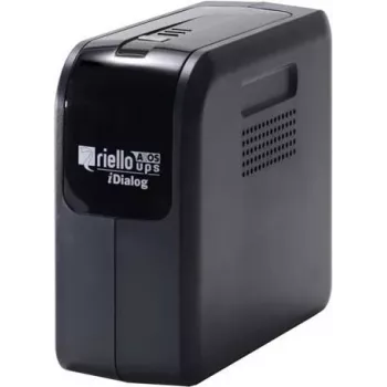 Riello UPS iDialog IDG 600 - 600 VA gruppo di continuità line-interactive, 4 uscite Schuko, USB, tower, nero