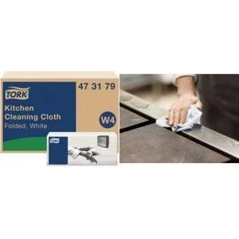 Tork Premium W4 panni per pulizia a secco, 1 velo, bianco, 300 panni 473179